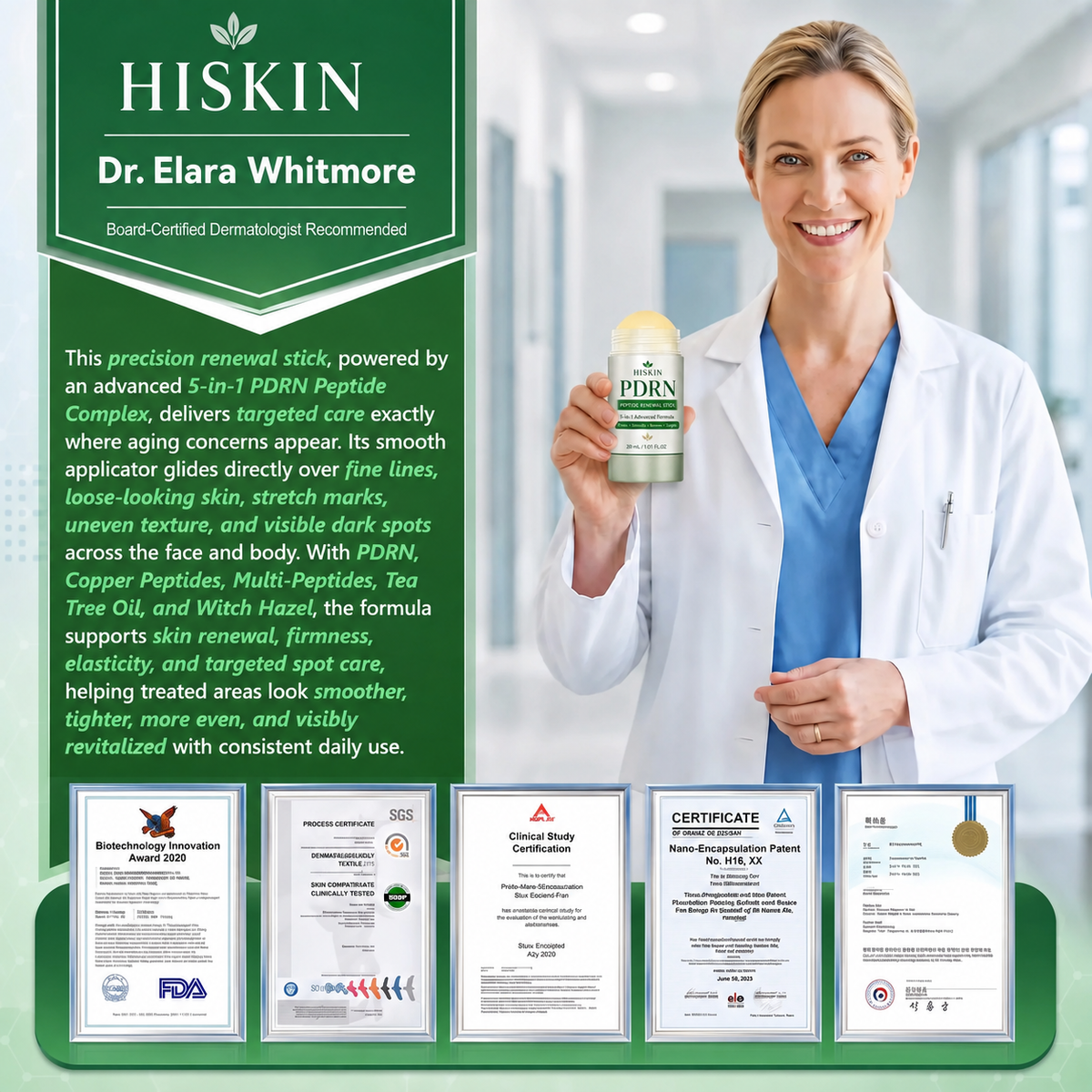 𝑯𝑰𝑺𝑲𝑰𝑵® PDRN Anti‑Aging & Targeted Spot Care👨‍⚕️(Helps Smooth Wrinkles, Support Firmer‑Looking Skin, and Improve The Appearance Of Visible Spots in 7 days🕑)